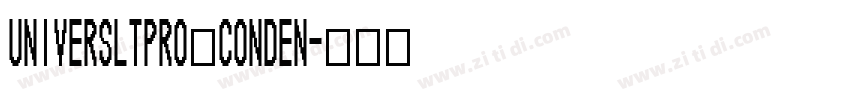 UniversLTPro Conden字体转换